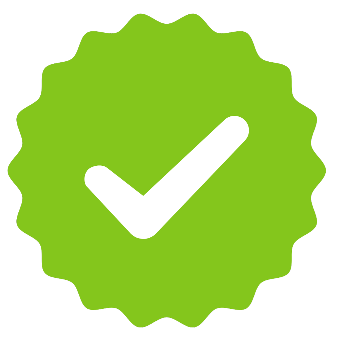 Icône d’un badge de certification (confiance et crédibilité)