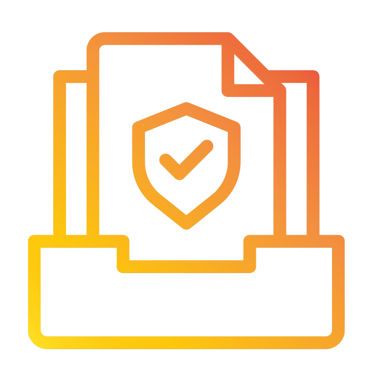 Secure archive icon